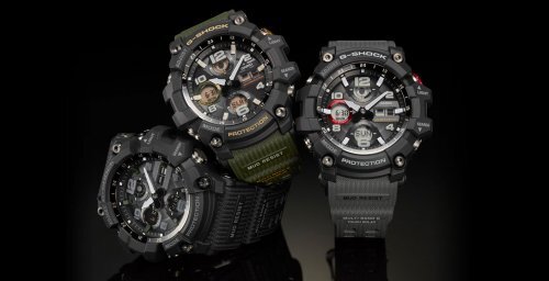 Серия часов CASIO G-SHOCK GWG-100 MUDMASTER представлена 3 моделями: GWG-100-1AER, GWG-100-1A3ER, GWG-100-1A8ER.