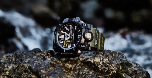 Виброустойчивость часов G-SHOCK GWG-1000-1A3ER MUDMASTER достигается благодаря эластичному материалу αGEL®.