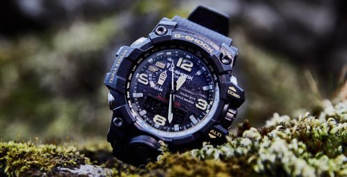 Крупный герметичный корпус эффективно защищает механизм часов G-SHOCK GWG-1000-1AER MUDMASTER от пыли и грязи.