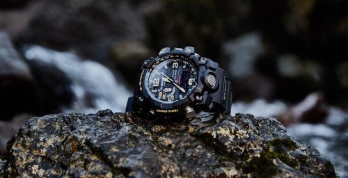 Виброустойчивость часов G-SHOCK GWG-1000-1AER MUDMASTER достигается благодаря эластичному материалу αGEL®.