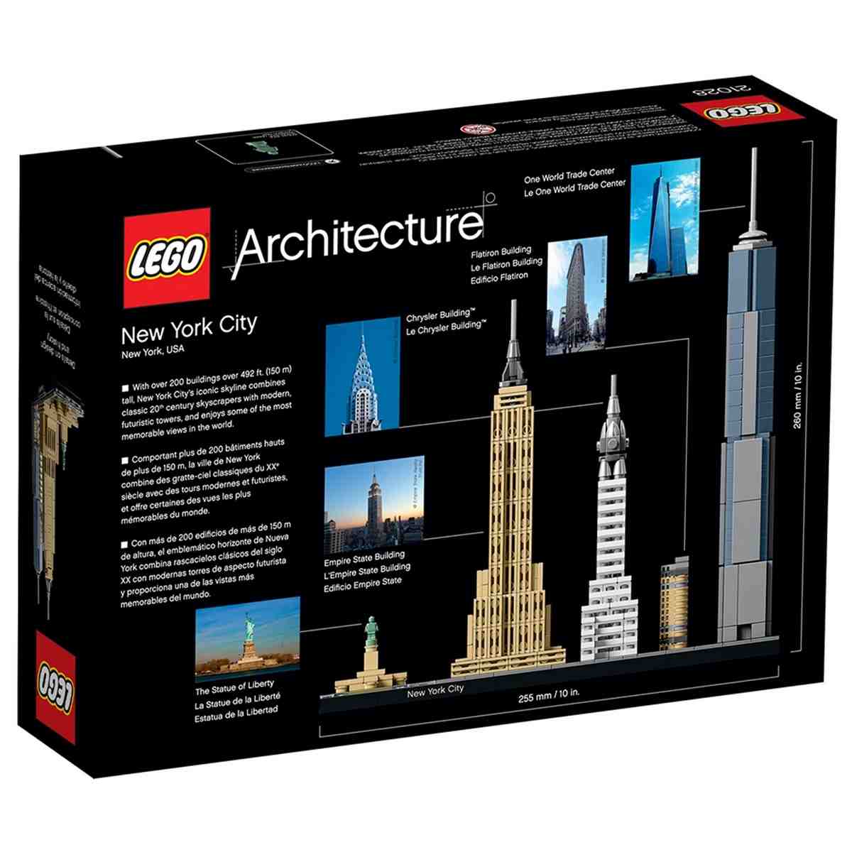 Все достопримечательности в наборе LEGO® Architecture Нью-Йорк (21028) были идеально запечатлены в маленьком масштабе.