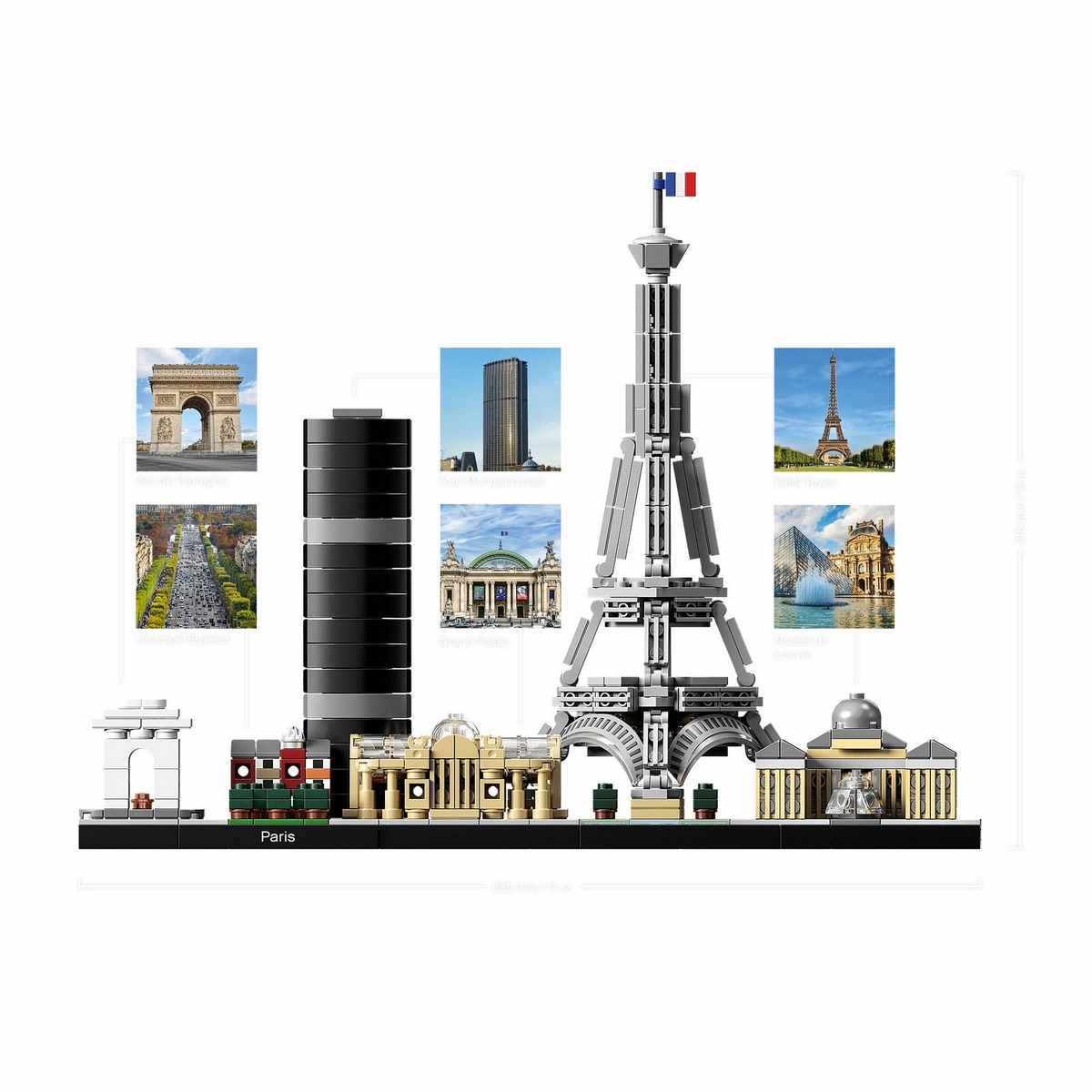 Конструктор LEGO® Architecture Париж (21044) Skylines разработан для тех, кто интересуется путешествиями, архитектурной культурой, историей и дизайном.