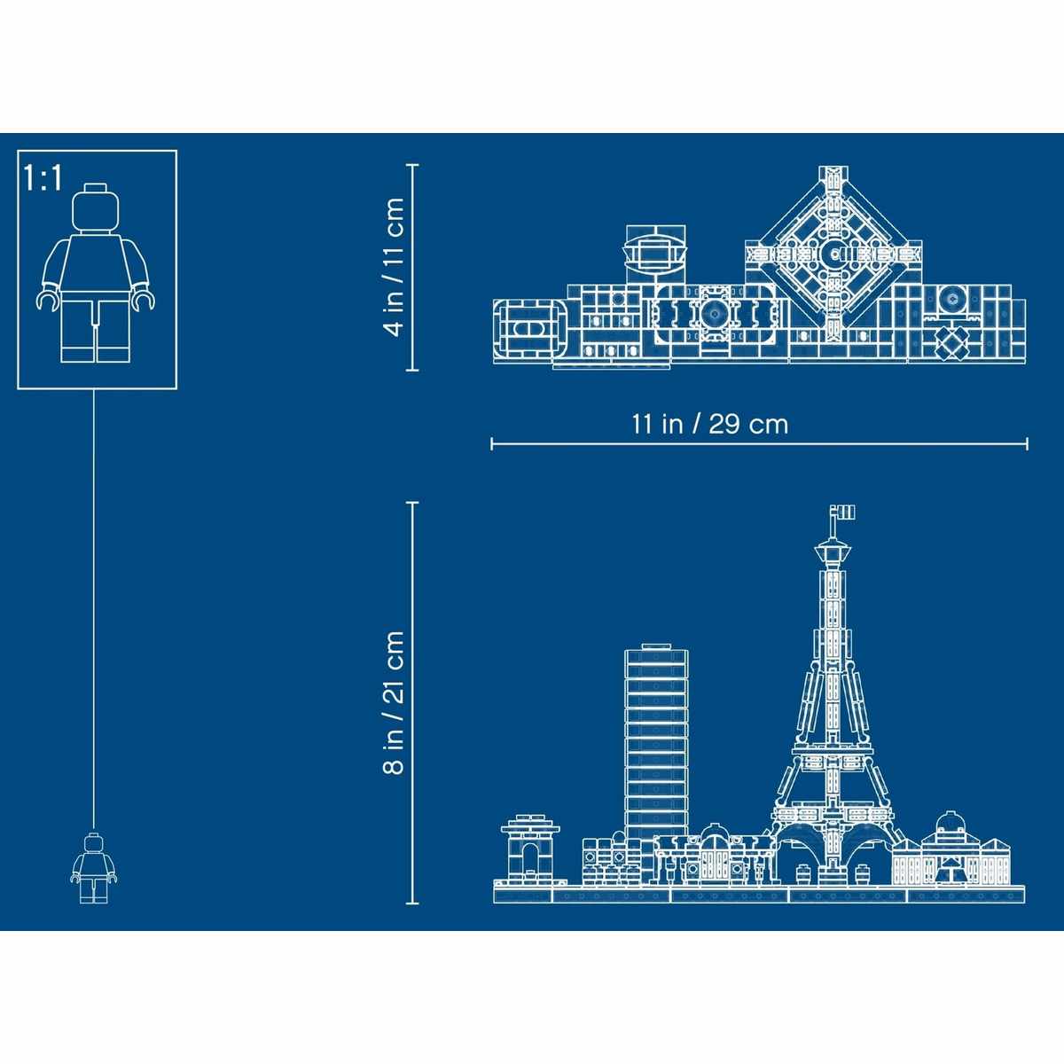 Прилагаемый буклет к набору LEGO® Architecture Париж (21044) Skylines содержит исторические факты о Париже и его архитектурном наследии.