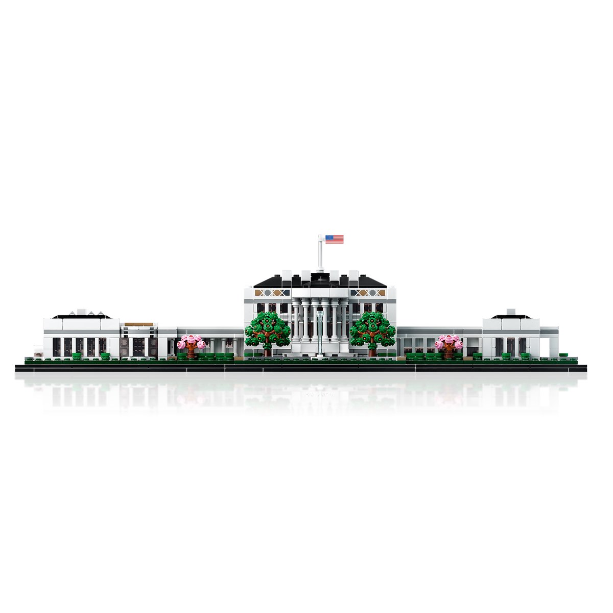 Воплощая в жизнь захватывающий проект LEGO® Architecture Белый дом (21054), в деталях воссоздадите официальную резиденции президента США.