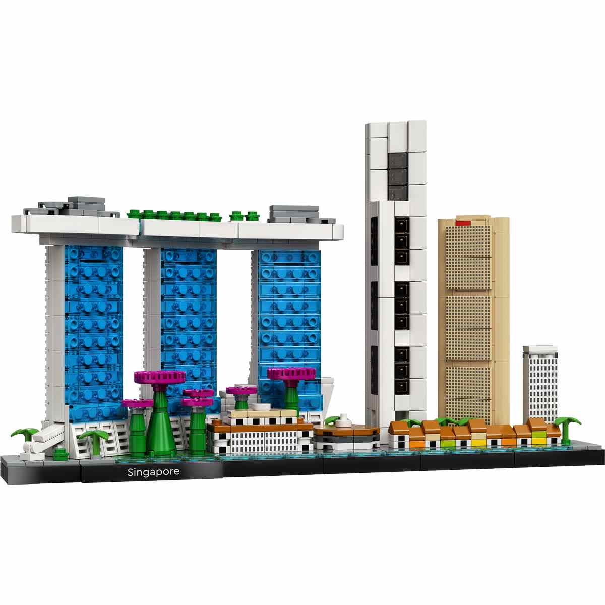 Конструктор LEGO® Architecture Сингапур (21057) Skylines для взрослых 18+, 827 элементов, 2022 год.