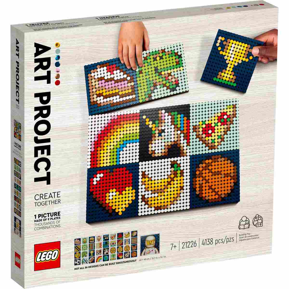 Набор LEGO® Art 21226 вдохновляет энтузиастов искусства любого возраста создавать вместе с друзьями или семьей особенные творения.