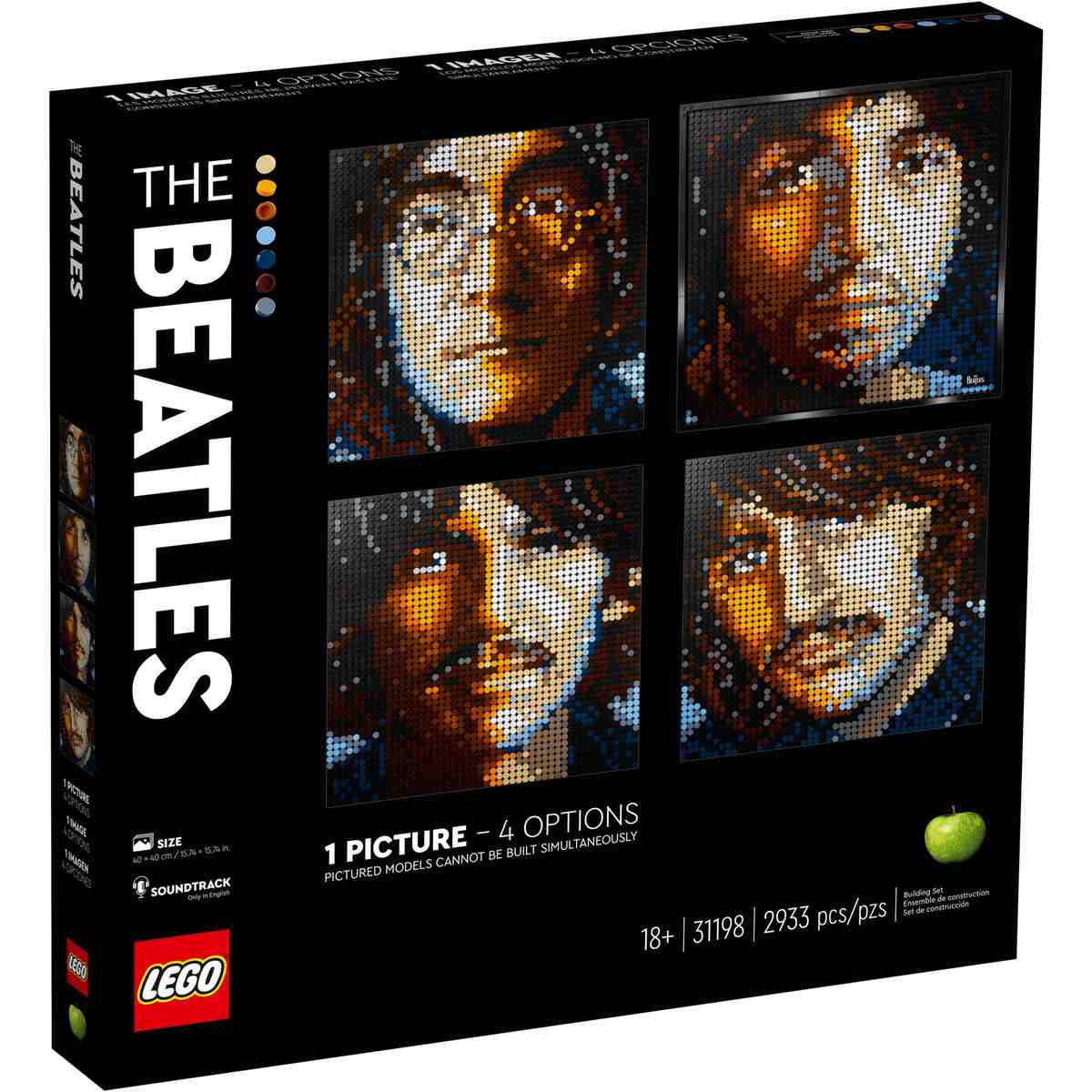 Набор LEGO® Art The Beatles - Битлз (31198) создан по мотивам портретов с обложки знаменитого «Белого альбома» The Beatles.