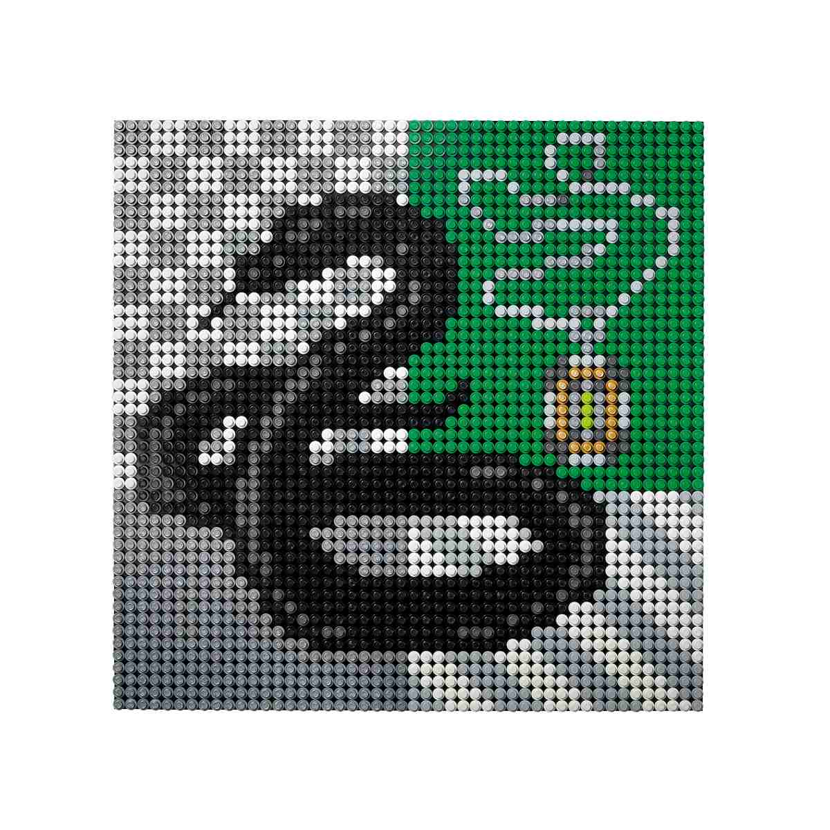 Сконструируйте с набором LEGO® Art Harry Potter™ Hogwarts™ Crests (31201) герб факультета Хогвартса - Слизерин.