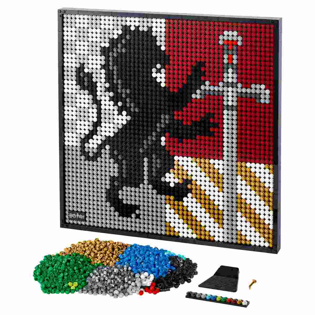 Конструктор LEGO® Art Harry Potter™ Hogwarts™ Crests - Гербы факультетов Хогвартса (31201) для взрослых 18+, 4249 элементов, 2021 год.