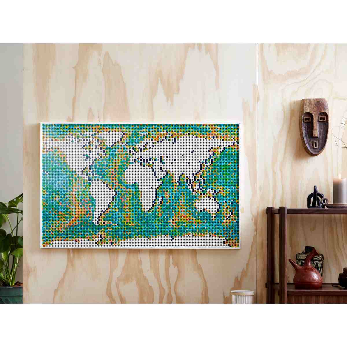 Наборы LEGO® Art World Map - Карта мира (31203) для взрослых будут прекрасно смотреться на стене.