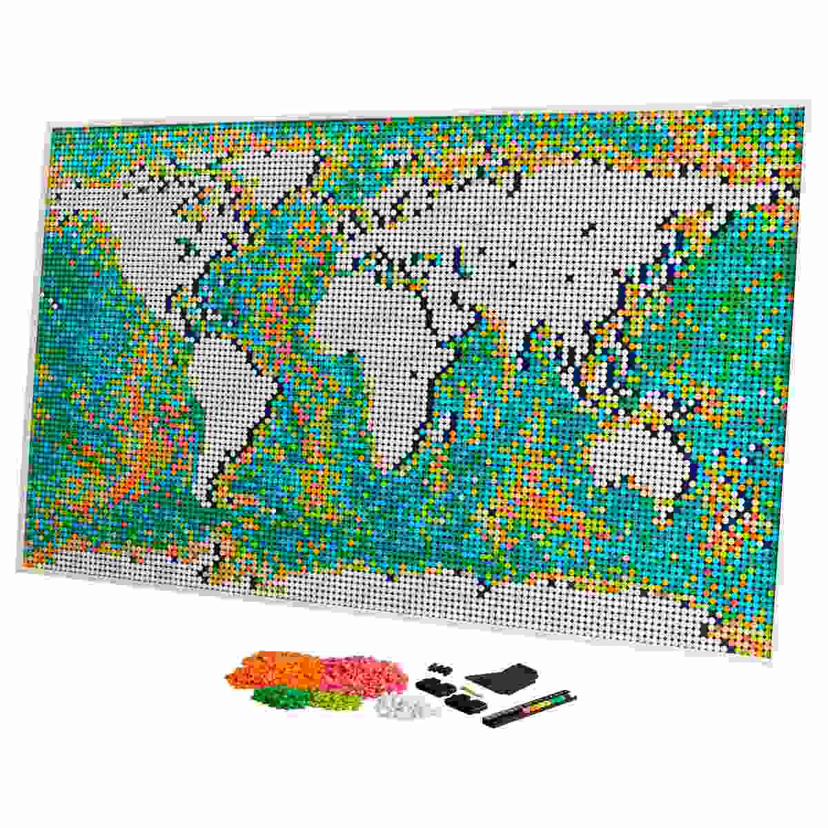 Редкий конструктор LEGO® Art World Map - Карта мира (31203) для взрослых 18+, 11695 элементов, 2021 год.