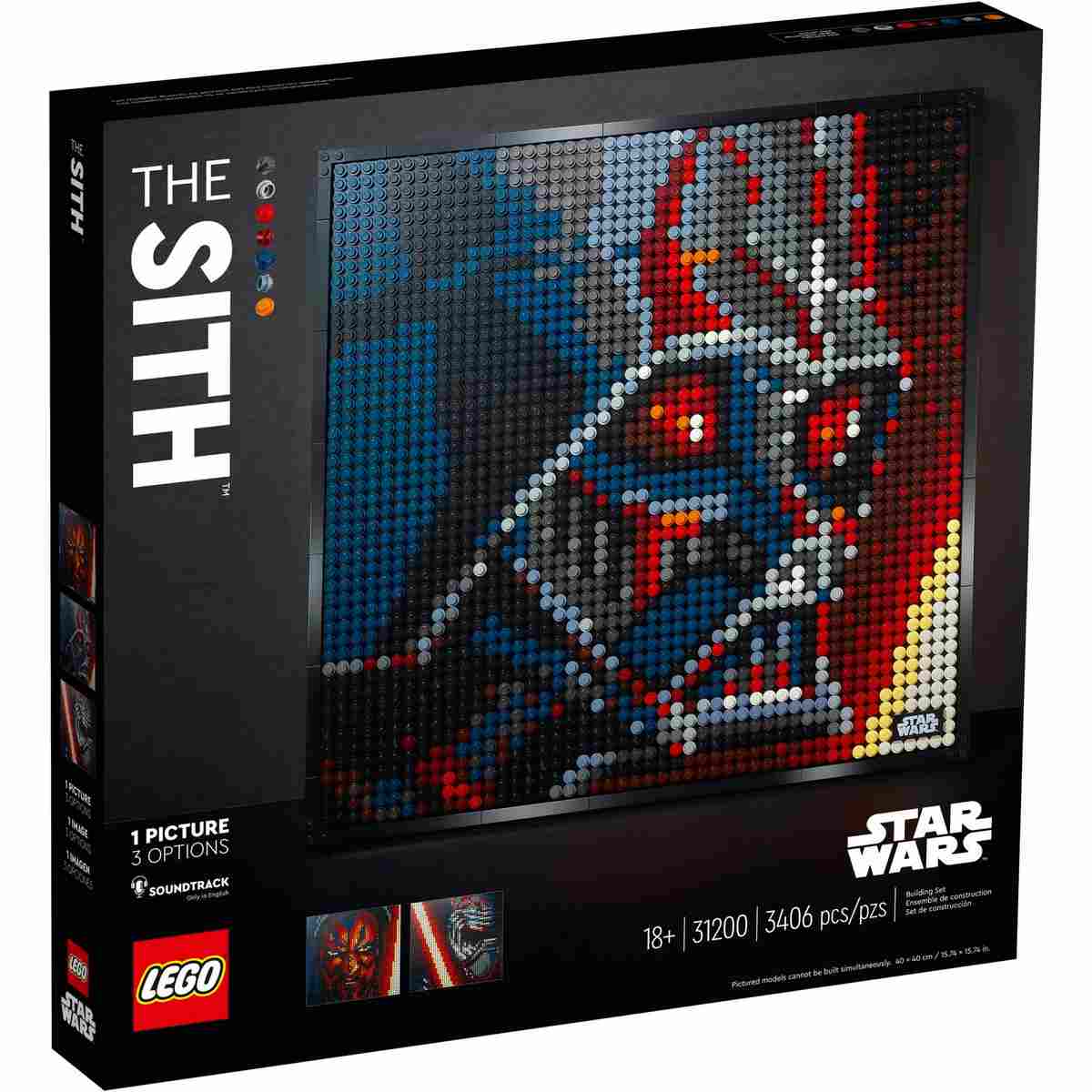 Откройте для себя набор LEGO® Art Star Wars™ The Sith™ - Ситхи (31200) и создавайте портреты легенд культового фильма «Звёздные войны».