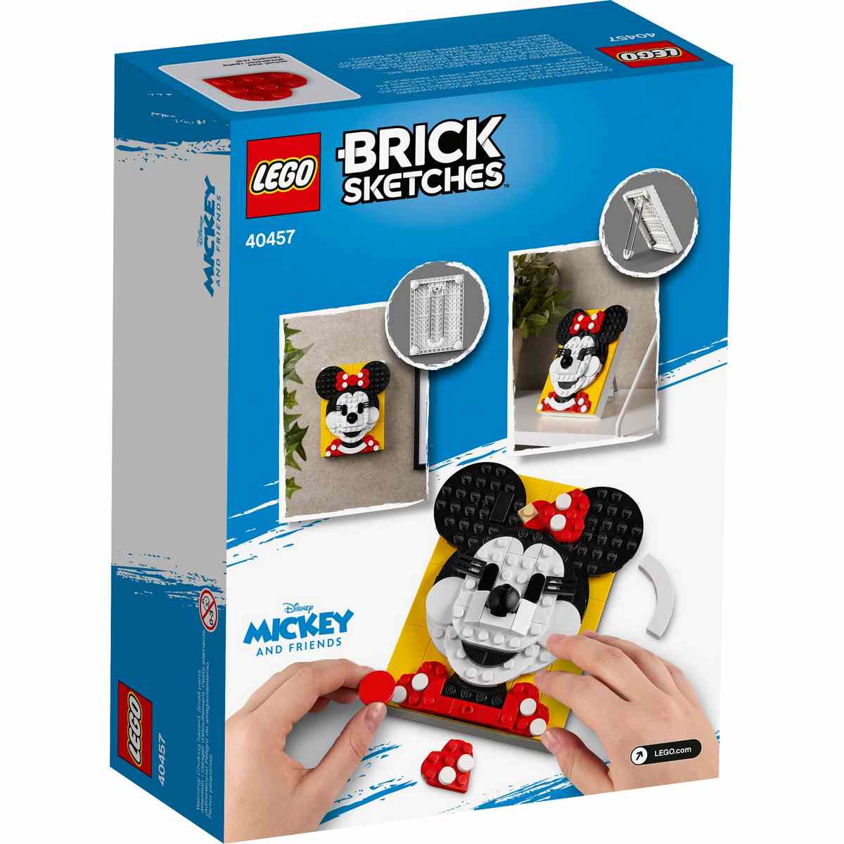 Набор LEGO® Brick Sketches™ Минни Маус (40457) станет отличным подарком для юных поклонников творчества компании The Walt Disney.