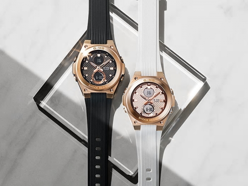 Серия женских часов CASIO BABY-G MSG-C100 коллекции G-MS rose gold представлена: MSG-C100G-1AER и MSG-C100G-7AER.