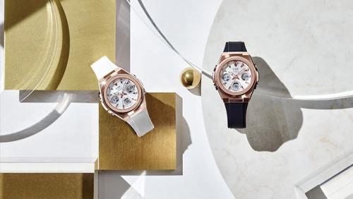 Серия женских фэшн часов CASIO BABY-G MSG-S600 коллекции G-MS rose gold: MSG-S600G-7AER и MSG-S600G-1AER.