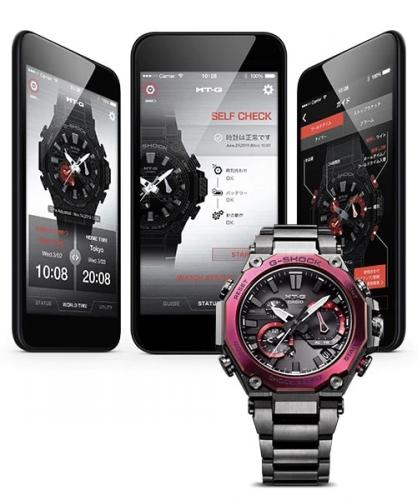 Bluetooth® позволяет подключать часы G-SHOCK MTG-B2000BD-1A4ER к смартфону, обеспечивая доступ ко многим функциям.