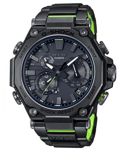 Лимитированные ударопрочные премиум часы CASIO G-SHOCK MTG-B2000SKZ-1AER «Sankuanz» Dual Core Guard, сапфир, Solar.