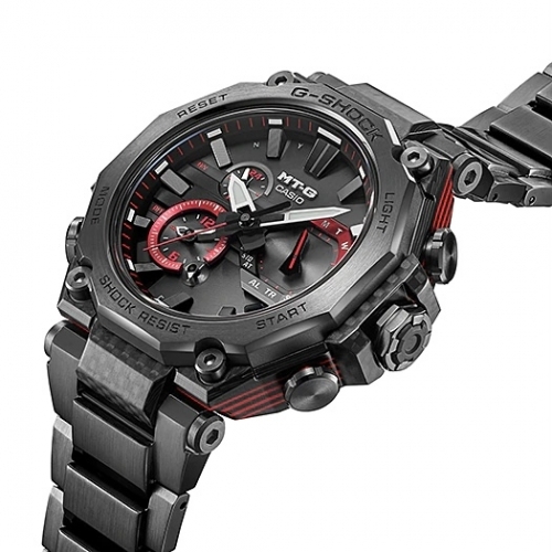 Технология Triple G Resist защищает часы CASIO G-SHOCK MTG-B2000YBD-1AER от ударов, вибрации и центробежной силы.