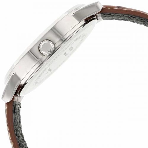 Хромированный серебристый корпус мужских часов CASIO MTP-1303PL-2AVEF выполнен из гипоаллергенной латуни.