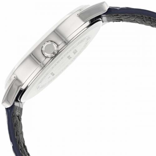 Хромированный серебристый корпус мужских часов CASIO MTP-1303PL-2FVEF выполнен из гипоаллергенной латуни.