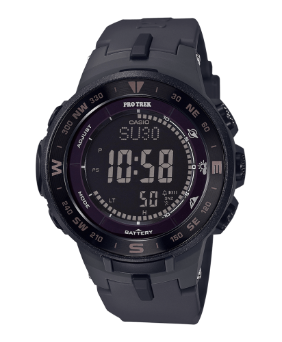 Компактные часы для походов CASIO PRO TREK PRG-330-1AER черные с барометром и компасом, солнечная батарейка, цифровые.