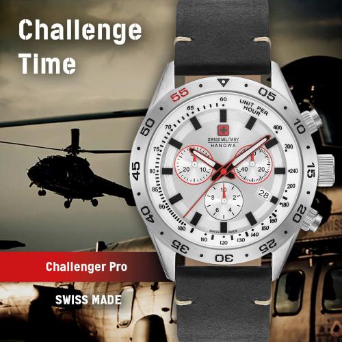 Лимитированный спортивный швейцарский хронограф SMH Challenger PRO 06-4318.04.001 с динамичным дизайном.