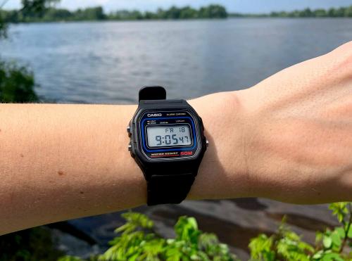 Практичные электронные часы CASIO W-59-1VQES подходят всем, без исключений, идеально дополняя повседневный стиль.