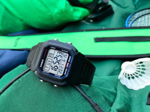 Цифровые часы W-800H-1AVES - идеальное дополнение для активного отдыха с родными и близкими на свежем воздухе.