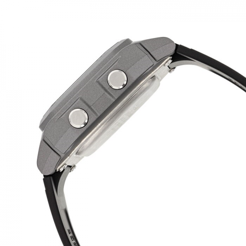 Полимерный корпус олдскульных наручных часов CASIO W-800HM-7AVEF выполнен в модном серебристом цвете.